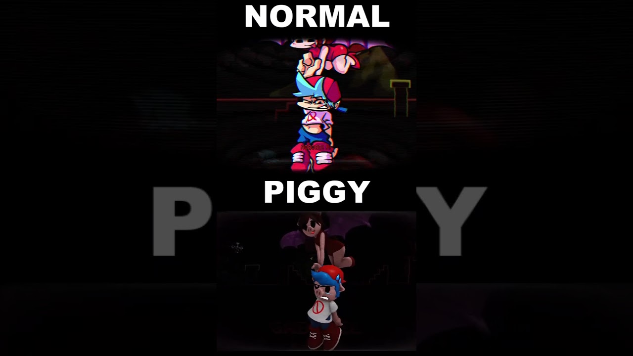 GF saving BF! /FNF MARIO MADNESS V2 (NORMAL VS PIGGY) (UPDATED BUILD) #shorts