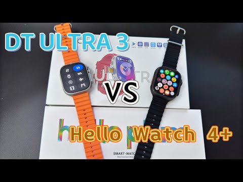 DT Ultra 3 VS Hello Watch 4+, Which is best dual system Watch Ultra 2 Copy?