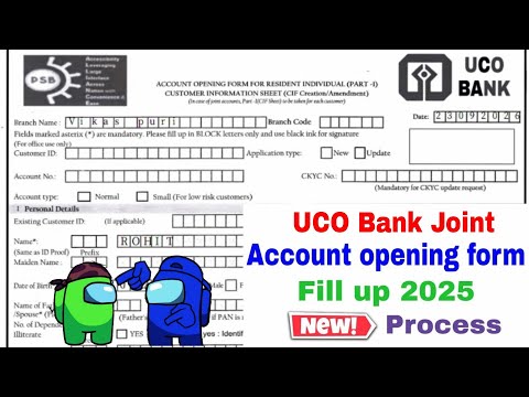 UCO Bank Joint Account Opening Form Video