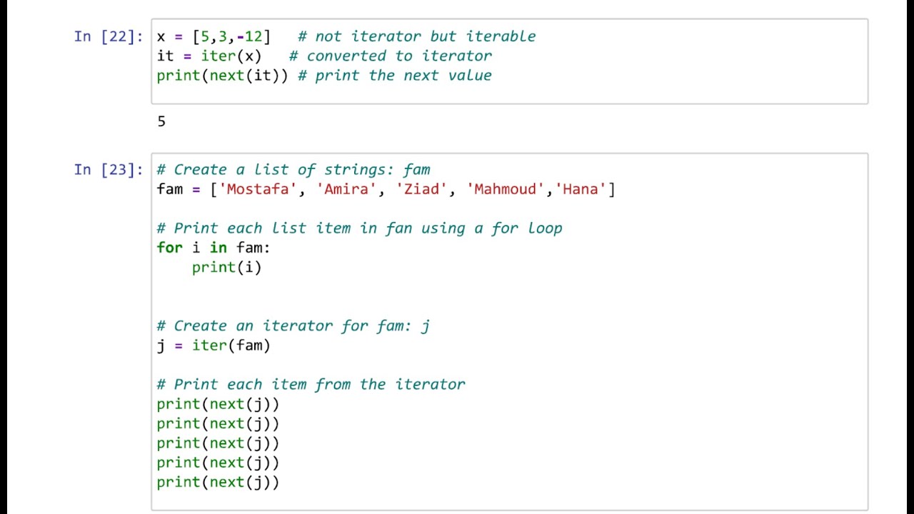 Understanding Iterables and Iterators | Learning OOP using Python 🐍