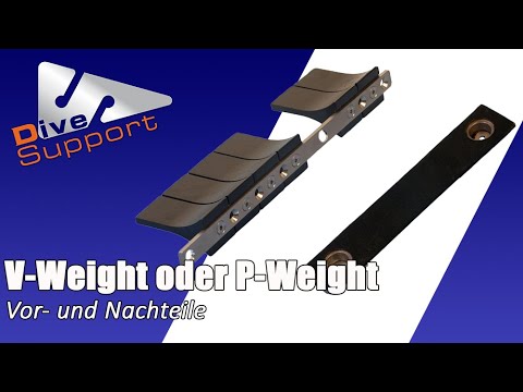 V-Weight oder P-Weight? Welches Bleisystem ist besser für meine Anwendung? | DiveSupport
