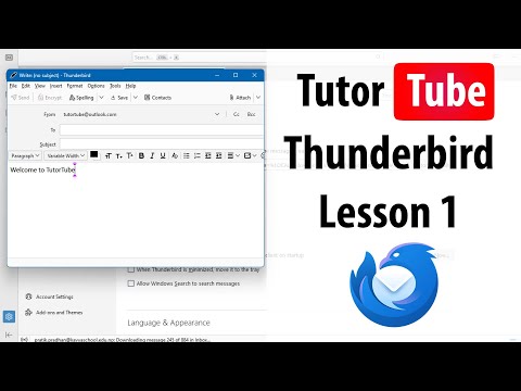 Thunderbird Lesson 1 Setting Up Thunderbird