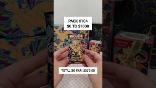 Pack 104 - How many packs will I need to open to make $1000 #pokemon #tcg #pokemontcg #pokemoncards