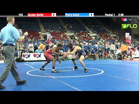 Junior 152 - Jacobe Smith (Oklahoma) vs. Pierre Gaud (Arizona)