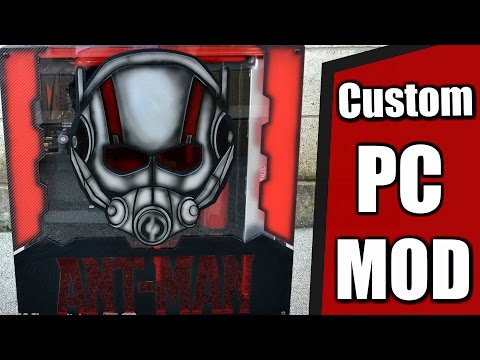 Custom Core P5 Water Cooled Case Mod PC Build - ANT MAN THEMED