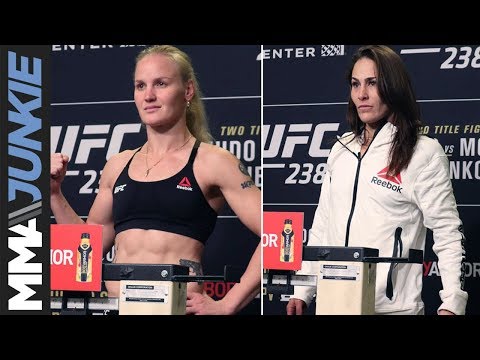 UFC 238: Valentina Shevchenko vs.  Jessica Eye official weigh-in highlight