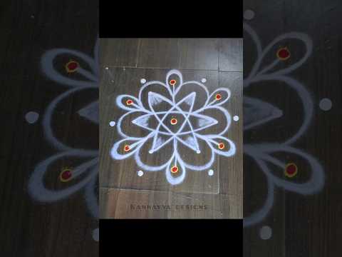 Beautiful and simple rangoli designs 🪷🌸🪷🌺🌼#rangoli#kolam  #muggulu #easyrangoli #rangolidesigns #