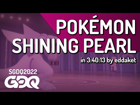 Pokémon Shining Pearl by eddaket in 3:40:13 - Summer Games Done Quick 2022