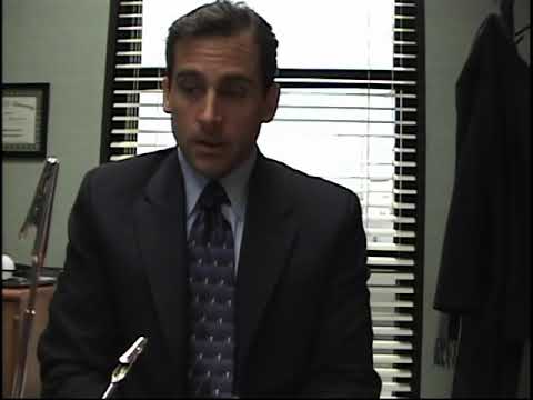 Michael talking about Stanley - Steve Carell - The Office - Faces Of Scranton