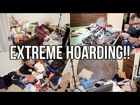 HOARDING!! EXTREMELY MESSY BEDROOM TRANSFORMATION | CLEAN, DECLUTTER & ORGANIZE WITH ME | Nia Nicole