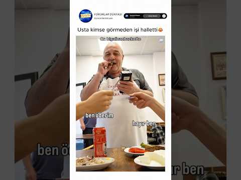 Hesabı sen öder misin usta😂