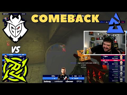 MELHOR JOGO DO CAMP!! NIP vs G2 MD1 BLAST PREMIER SPRING - CSGO HIGHLIGHTS | GAULES