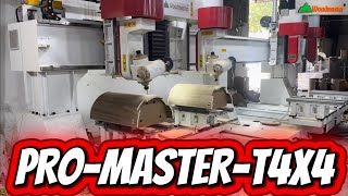 Máy CNC 3D 5 trục 2 bàn làm việc, máy phay cnc 3D 4 đầu làm việc PRO-MASTER-T4x4