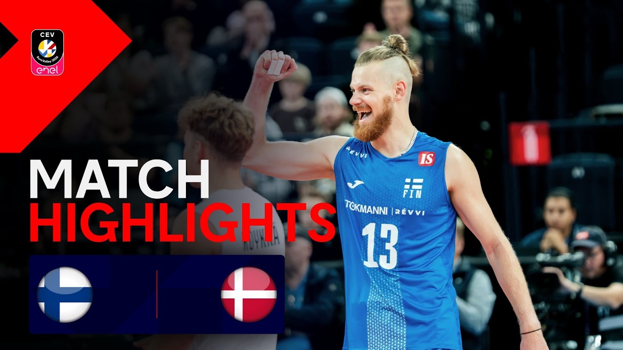 Highlights | Finland vs. Denmark  | CEV Enel EuroVolley 2026 | Men