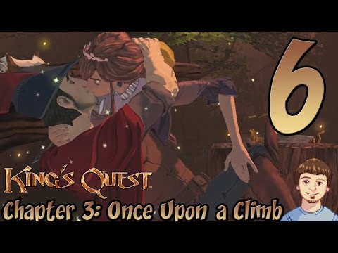 King's Quest Chapter 3: Once Upon a Climb Walkthrough - PART 6 - Our First Kiss!!!