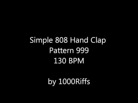 Simple 808 Hand Clap Pattern 999 : 130 BPM - Beats Per Minute