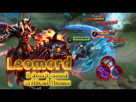 I don't need critical Items for critical damage!!! New patch Leomord's passive buff is too OP😳| MLBB