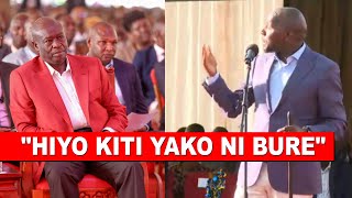 Listen to what CS Murkomen told DP Gachagua face to face today in Eldoret!
