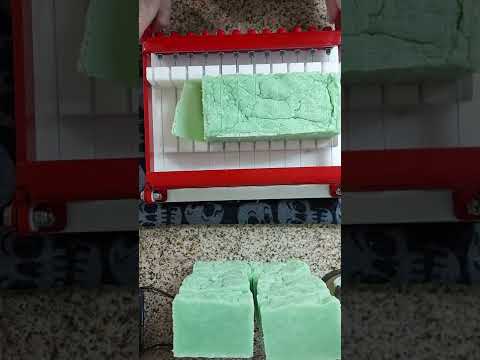 cut soap with me! Money drawing intention soap.