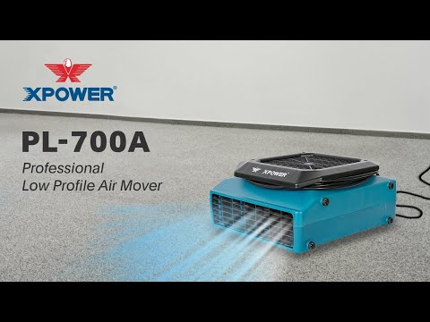 XPOWER PL-700A Professional Low Profile Air Mover Video