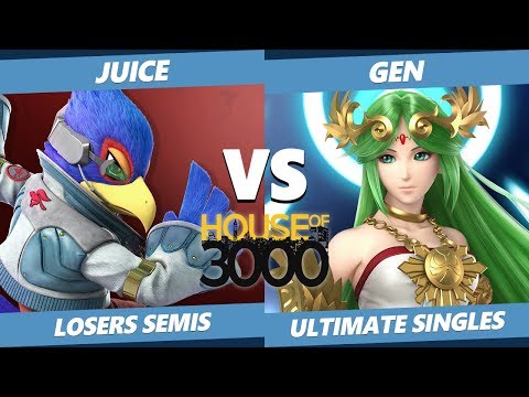 Xeno 200 Losers Semis - Juice (ZSS, Falco) Vs. Gen (Palutena) Smash Ultimate - SSBU