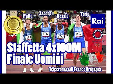 ITALIA | Finale Staffetta 4x100M | Telecronaca di Franco Bragagna, Rai.