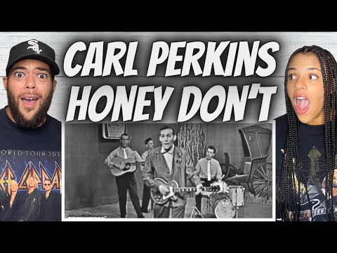 ROCKABILLY TIME!| FIRST TIME HEARING Carl Perkins  -  Honey Don't REACTION