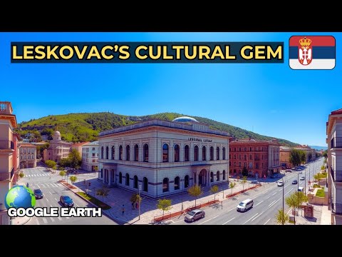 Flying Over National Museum Leskovac: Serbia’s Heritage Hub! 🏛️✈️