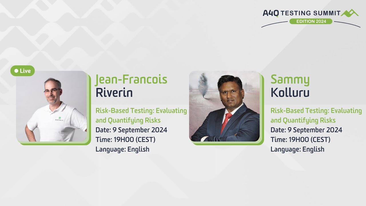 A4Q Testing Summit 2024 - Risk-Based Testing: Evaluating and Quantifying Risks