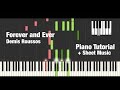 How To Play Forever And Ever Demis Roussos Piano Tutorial Sheet Music