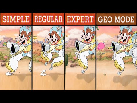 Cuphead: No Hit / Difficulty Comparison / Esther Winchester / GEO Mode (25)