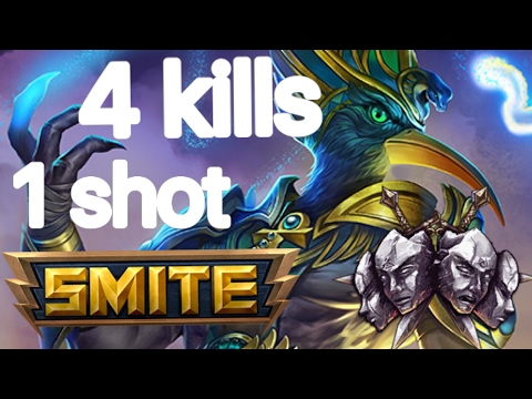 Smite Thoth 1 shot 4 kills