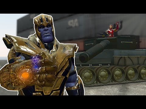 AVENGERS BASE WAR WITH TANKS? - Garry's Mod Gameplay - Gmod Base Wars