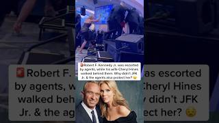 Robert F. Kennedy Jr. was escorted by agents, but wife Cheryl Hines walked behind them. Why #rfkjr