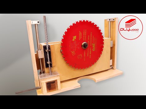 Table saw DIY using circular saw -  The blade 10' lift mechanism part 01