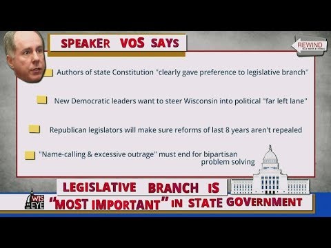 WisEye Morning Minute: Rewind - Vos: Legislative Branch "Most Important" in State Government