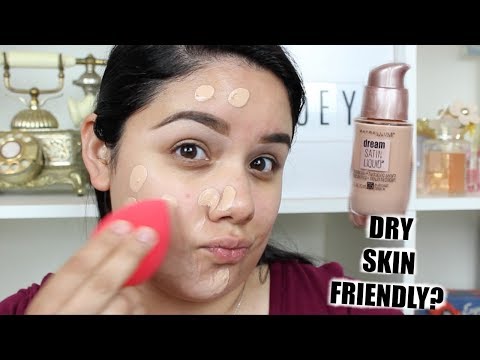 NEW Maybelline Dream Satin Liquid Foundation | Dry Skin Approved? Video