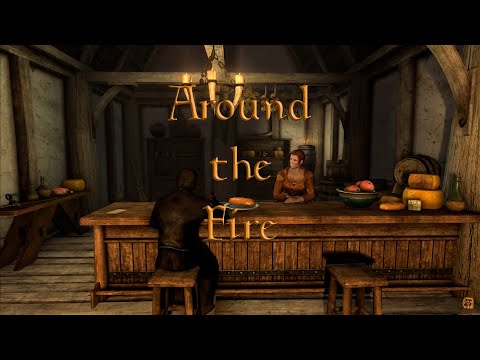 The Elder Scrolls V: Skyrim Anniversary Edition 🎶 Around the Fire 🎶1 HOUR 🎶 Music And Ambience