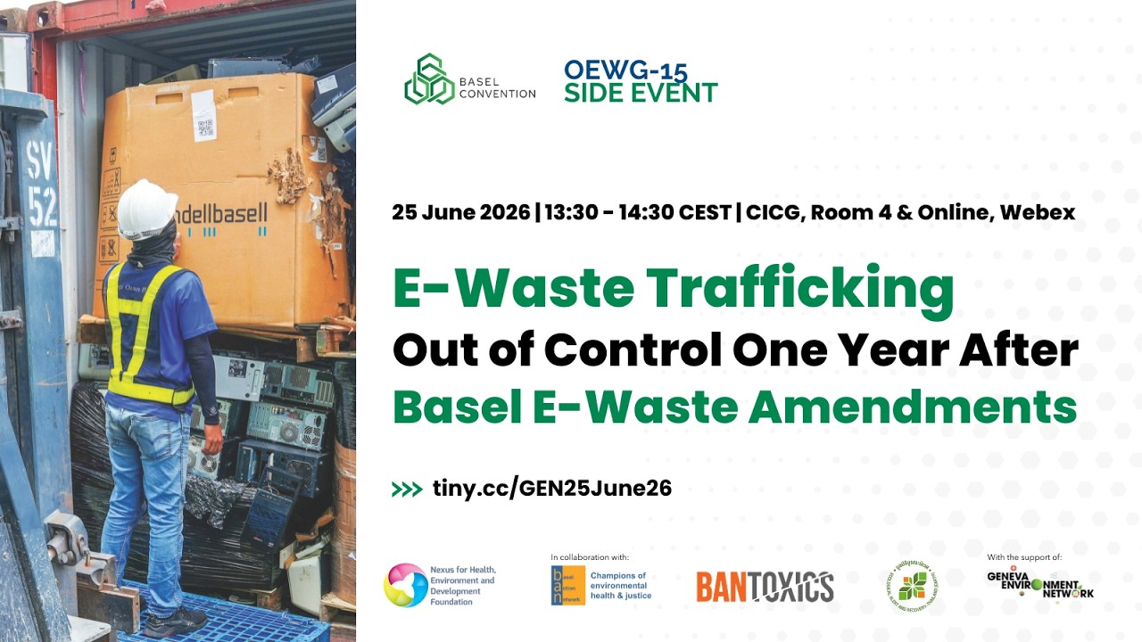 E-Waste Trafficking Out of Control One Year After Basel E-Waste Amendments