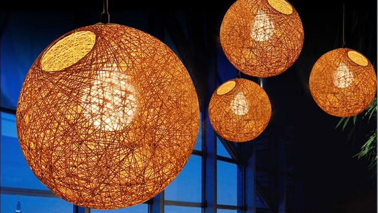 Como hacer una lámpara con un globo y una cuerda - TRUQUIS #8