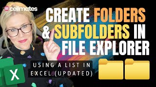 Create HUNDREDS of folders in File Explorer FAST using an Excel List