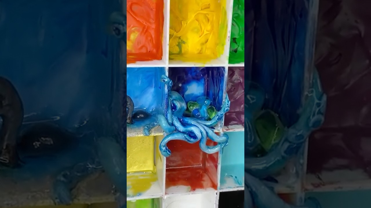 #Upcycling a dried out Paint Box #Kraken and #Nessy