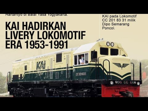 LOKOMOTIF LIVERY VINTAGE CC 2018334 SMC BERDINAS  MATARMAJA