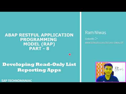 Read only app with Multiple entity RAP Part 8