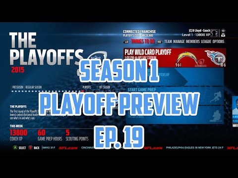 Madden 16 Titans Connected Franchise: Playoff Preview [Ep. 19] (Season 1)