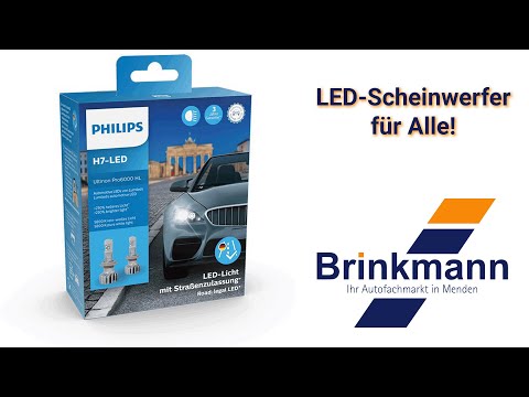 Legale LED Scheinwerfer für Alle! Nachrüstung LED Birnen / Philips H4 & H7 | KFZ-Teile Brinkmann
