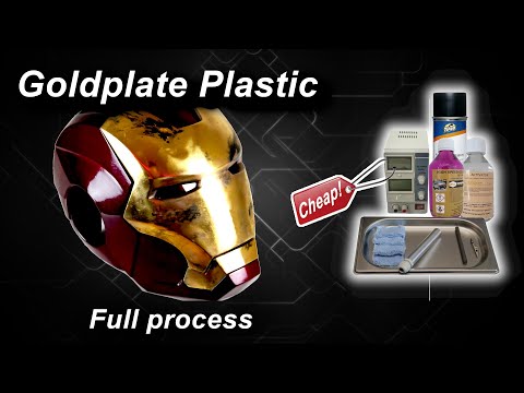 DIY Gold plating | Metal to Plastic | The Ironman Coffemachine Project Part 2