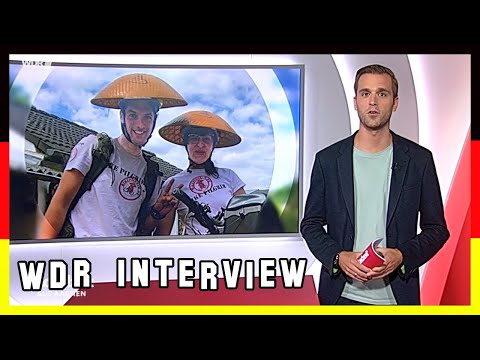 Interview mit der Lokalzeit Aachen vom 13.06.2022, Start Weltreise mit dem Fahrrad 2022