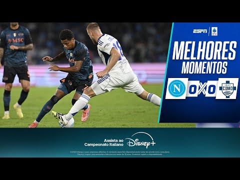 Gols e lances de Napoli x Como