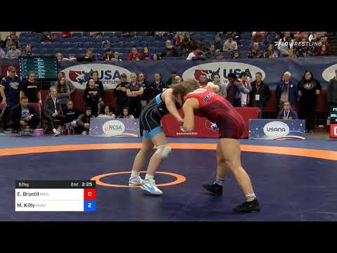 62 Kg Semifinal Emma Bruntil McKendree Bearcat Wrestling Club Vs Macey Kilty Sunkist Kids Wrestlin